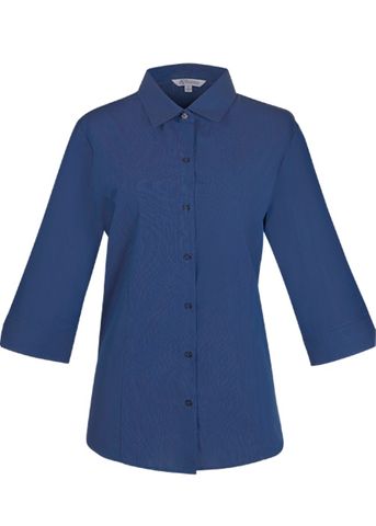 Load image into Gallery viewer, Wholesale 2905T Aussie Pacific Ladies Belair Stripe 34/ Sleeve Shirt Printed or Blank
