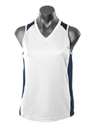 Wholesale 2101 Aussie Pacific Premier Lady Singlets Printed or Blank