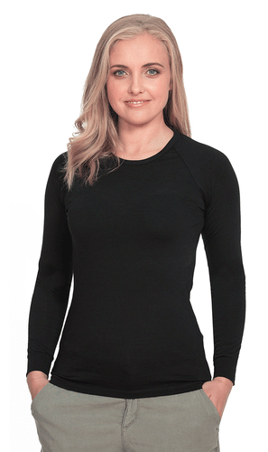 Wholesale BMW901 Women's Long Sleeve Crew Neck Printed or Blank