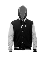 Wholesale HLM  Cloke Adults Hooded Letterman Jackets Printed or Blank