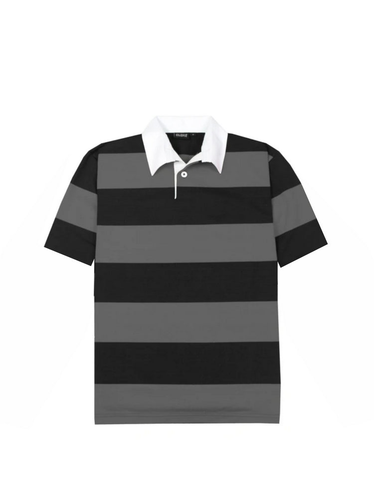 Load image into Gallery viewer, Wholesale SS-RJS Cloke Short-Sleeved Striped Rugby Jersey Printed or Blank
