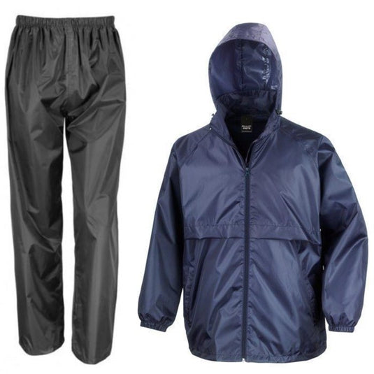 Wholesale R205X and R226X Result Lightweight Waterproof Jacket and Pants Printed or Blank